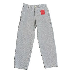 Lands End boys Seersucker Flat Front Pant with Adjustable Waist